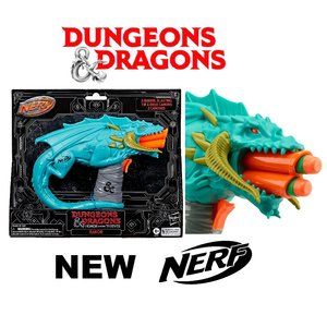 NEW NERF Dungeons & Dragons Rakor Blaster Dart Gun Outdoor Games with Darts